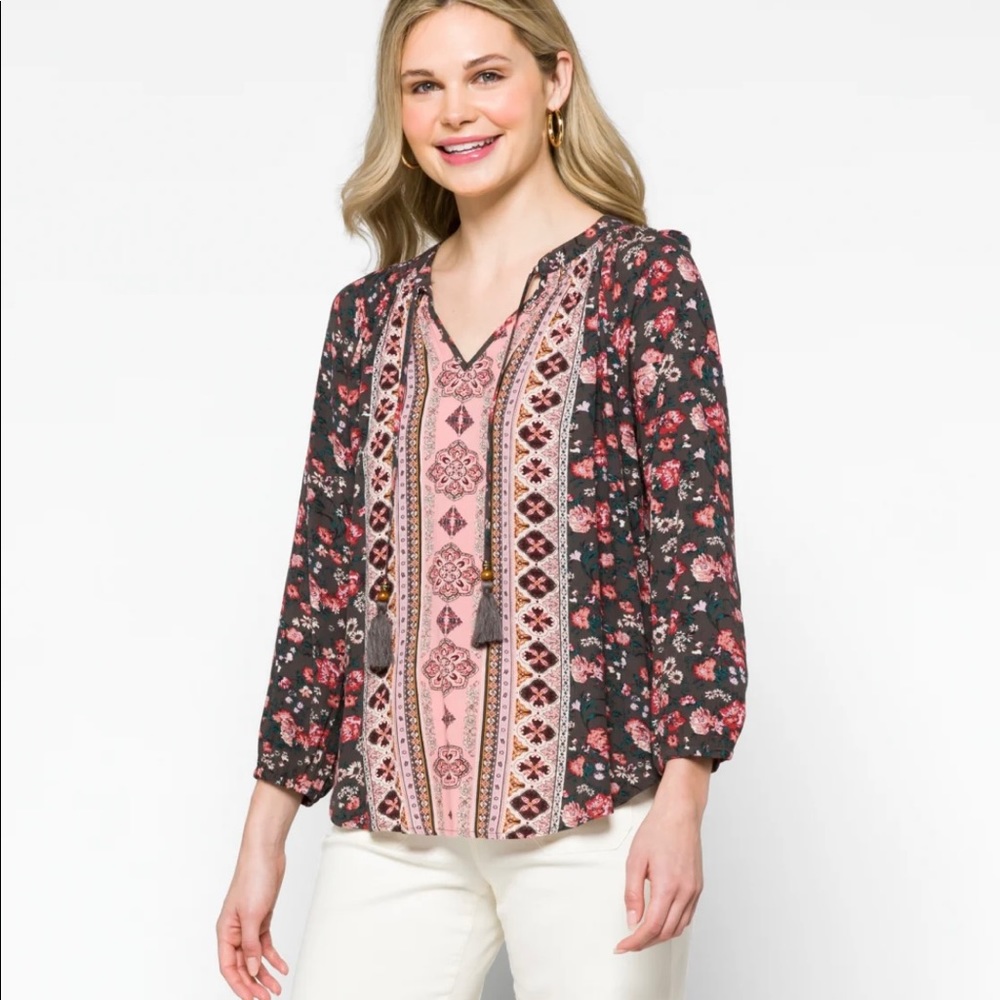 Mason & Belle tassel top.